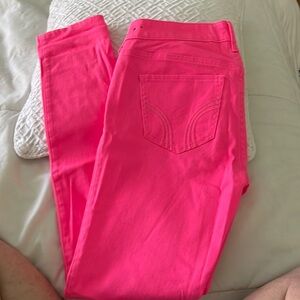 NWOT Hollister hot pink jeans